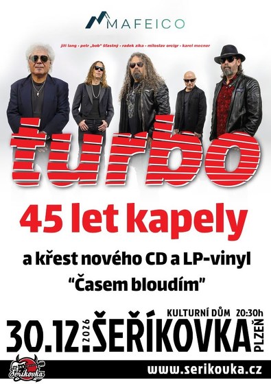 Plakát události Turbo - 45 let kapely a křest nového CD a LP