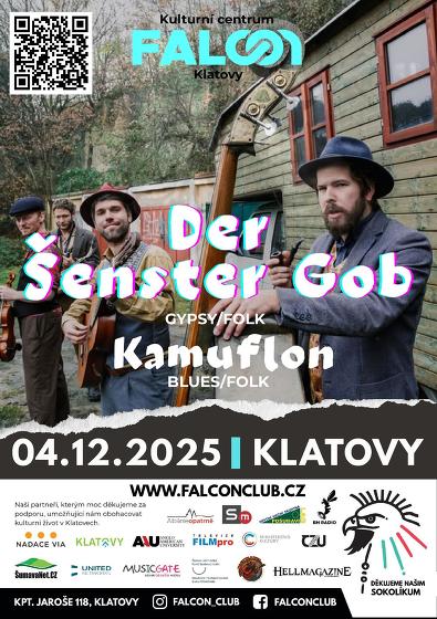 Plakát události Der Šenster Gob + Kamuflon