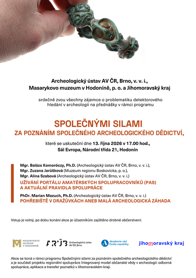 Plakát události Společnými silami za poznáním společného archeologického dědictví