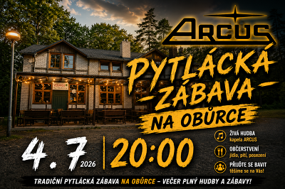 Plakát události Pytlácká zábava Obůrka 2026