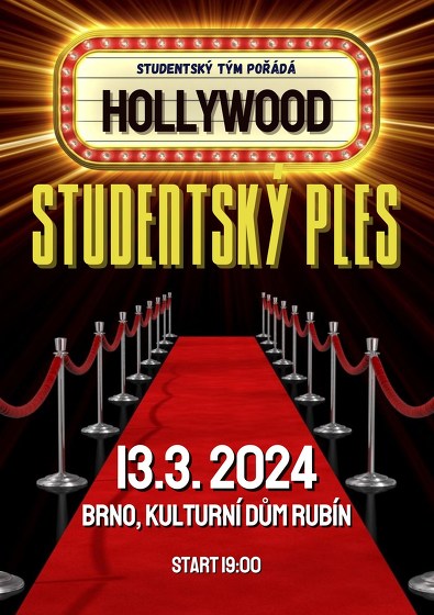 Plakát události Studentský Ples: Hollywood Brno