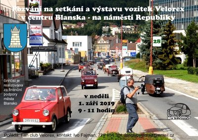 Plakát události 28. setkání a výstava vozítek Velorex