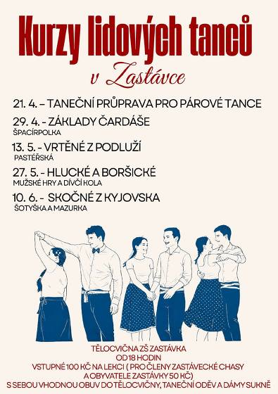 Plakát události Kurzy lidových tanců