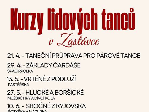 Plakát události Kurzy lidových tanců