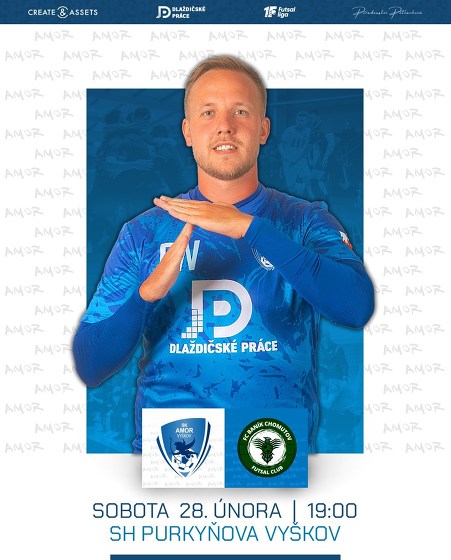 Plakát události Amor Vyškov : Jungheinrich Baník Chomutov