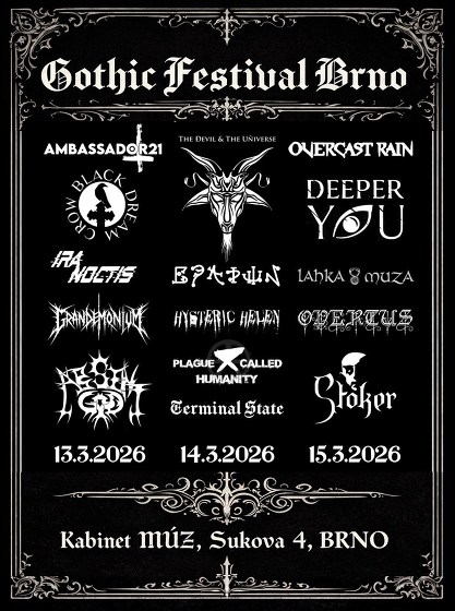 Plakát události Gothic Festival Brno ‘26