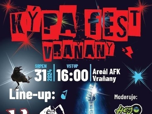 Plakát události Kýpa fest Vraňany