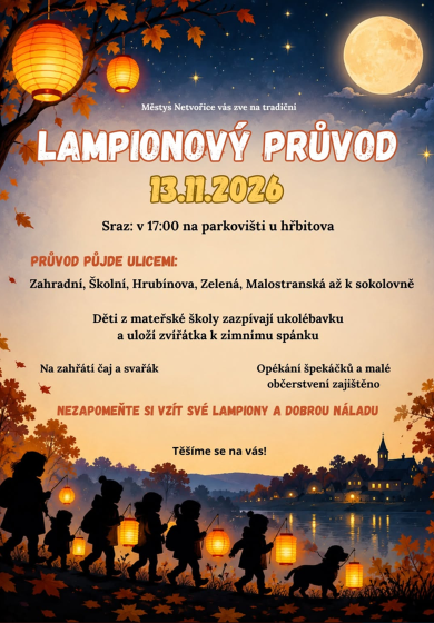 Plakát události Lampionový průvod