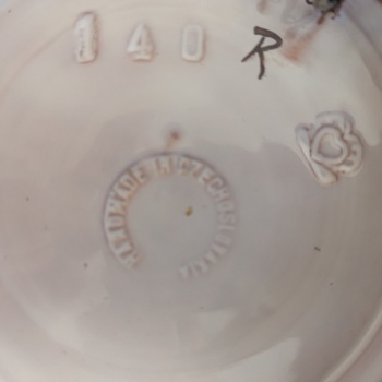 Originální dekorativní retro talíř – Made in Czechoslovakia (28 cm)