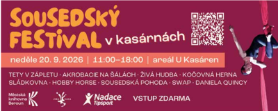 Plakát události Sousedský festival v kasárnách