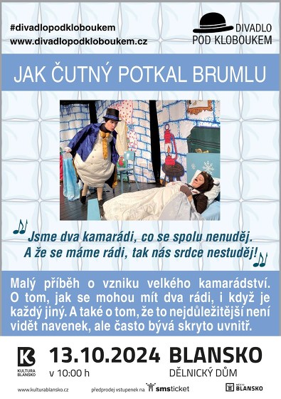 Plakát události Nedělní pohádka - Jak Čutný potkal Brumlu