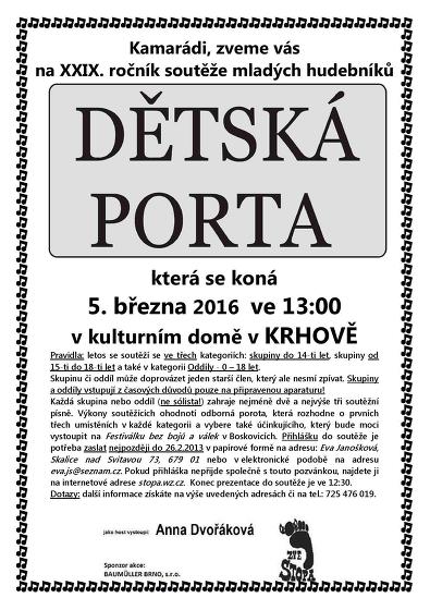 Plakát události Dětská porta