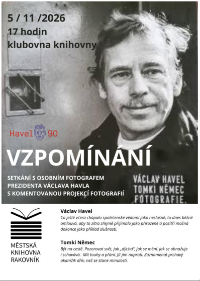 Plakát události Setkání s osobním fotografem prezidenta Václava Havla