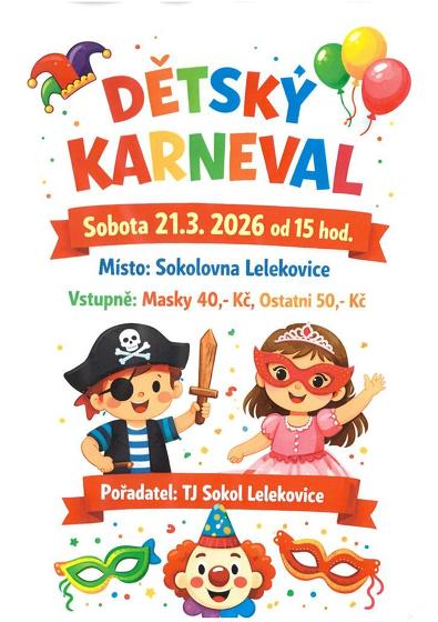 Plakát události Dětský karneval