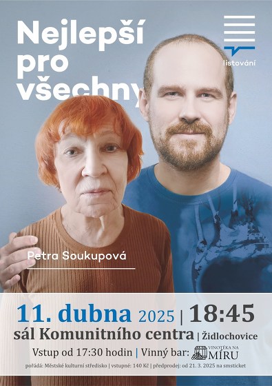Plakát události LiStOVáNí.cz:  Nejlepší pro všechny