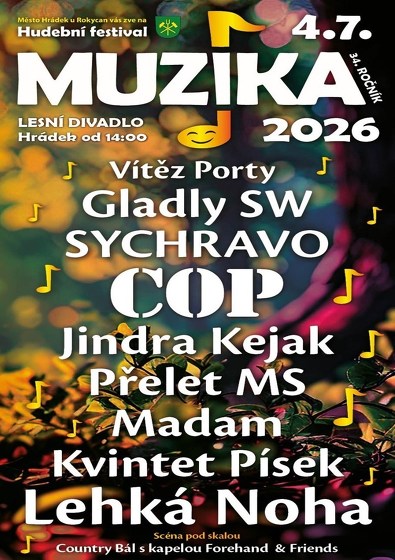 Plakát události MUZIKA 2026