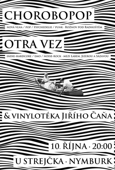 Plakát události Chorobopop * Otra vez * Vinylotéka Jiřího Čaňa