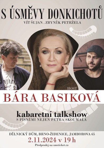 Plakát události Bára Basiková - S úsměvy Donkichotů