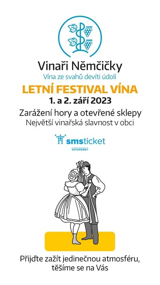 Plakát události Letní festival vína Němčičky - otevřené sklepy
