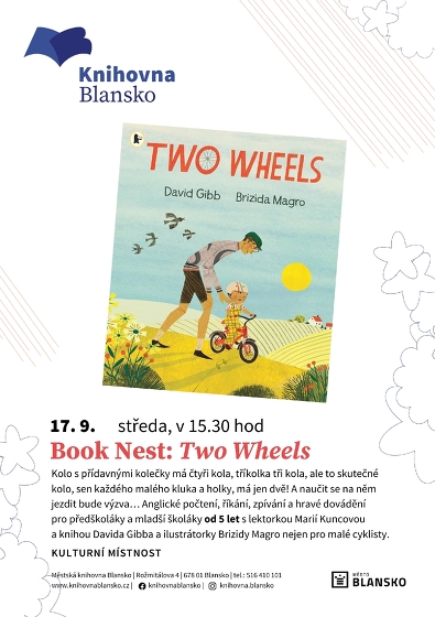 Plakát události Book Nest: Two Wheels