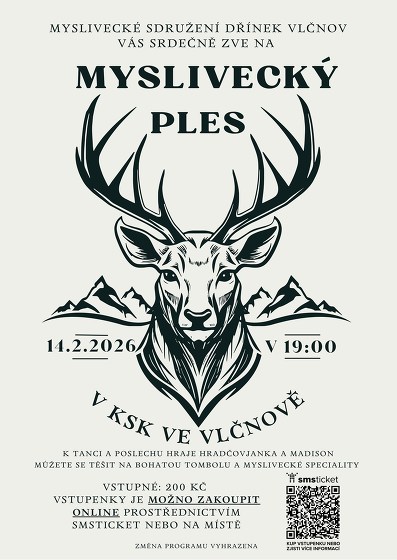 Plakát události Myslivecký ples Vlčnov