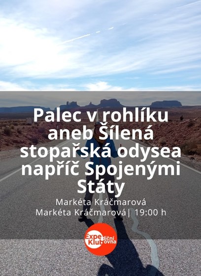 Plakát události Palec v rohlíku aneb Šílená stopařská odysea