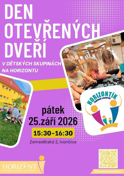 Plakát události Den otevřených dveří v dětské skupině