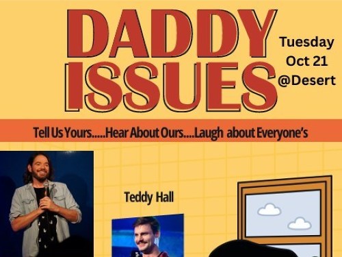 Plakát události Comedius Presents: Daddy Issues