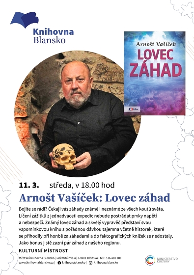 Plakát události Arnošt Vašíček: Lovec záhad