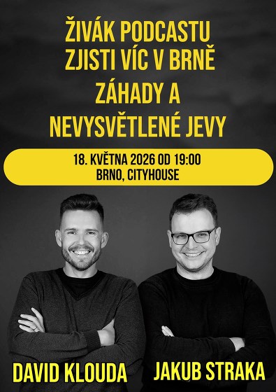 Plakát události Podcast Zjisti víc v Brně: Záhady a nevysvětlené jevy