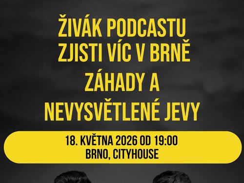 Plakát události Podcast Zjisti víc v Brně: Záhady a nevysvětlené jevy