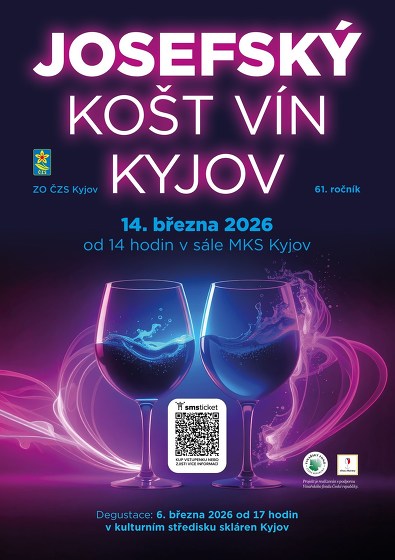 Plakát události Josefský košt vín Kyjov 2026