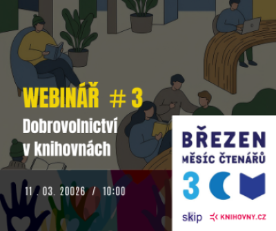 Plakát události Březen měsíc čtenářů – téma kampaně Dobrovolnictví
