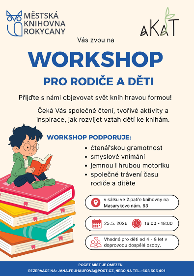 Plakát události Workshop pro rodiče a děti