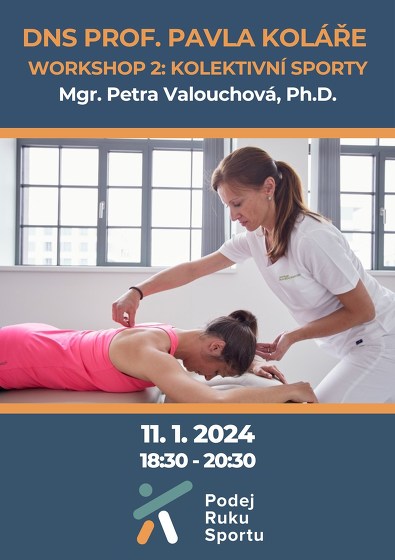 Plakát události WORKSHOP 2: DNS prof. Koláře u mladých sportovců