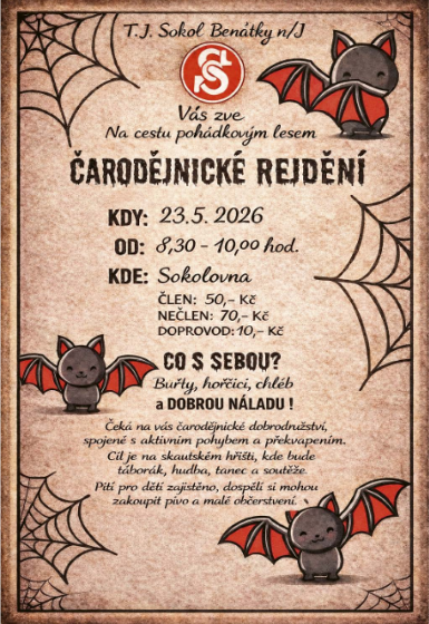 Plakát události Čarodějnické rejdení