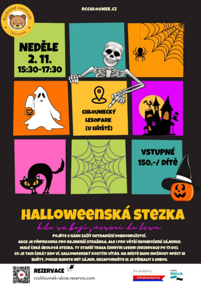 Plakát události Halloweenská stezka na Mělníku!