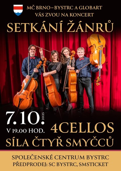 Plakát události 4CELLOS – síla čtyř smyčců