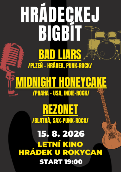 Plakát události Hrádeckej bigbít