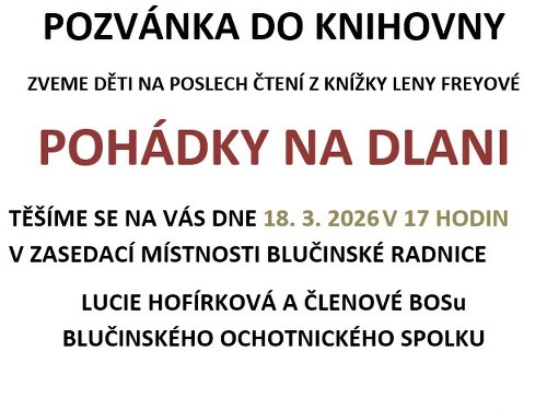 Plakát události Čtení dětem