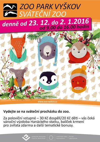 Plakát události Sváteční ZOO Vyškov - od 23. 12. do 2. 1.