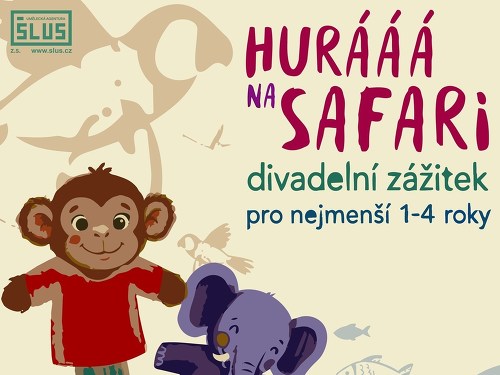 Plakát události Hurááá na safari - Divadlo pro děti 1-4 roky