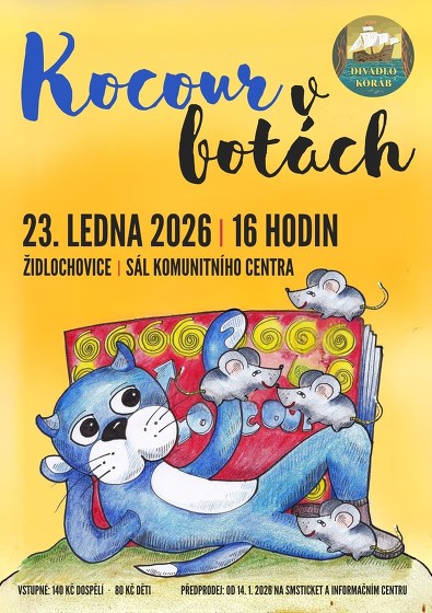 Plakát události Divadlo pro děti: Kocour v botách