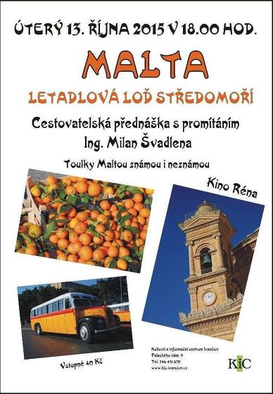 Plakát události Cestovatelská beseda Malta