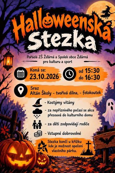 Plakát události Halloweenska Stezka
