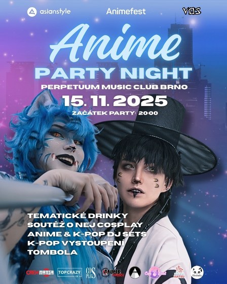 Plakát události Anime Party Night