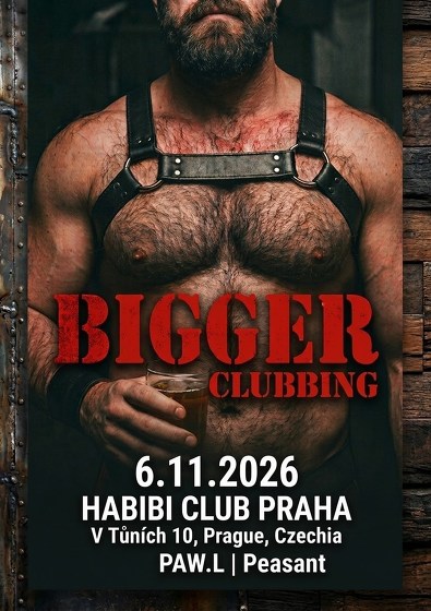Plakát události BIGGER Clubbing: Bear & Beefy Night