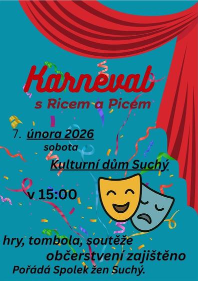 Plakát události Karneval, Suchý
