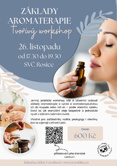 Plakát události Základy aromaterapie - tvořivý workshop