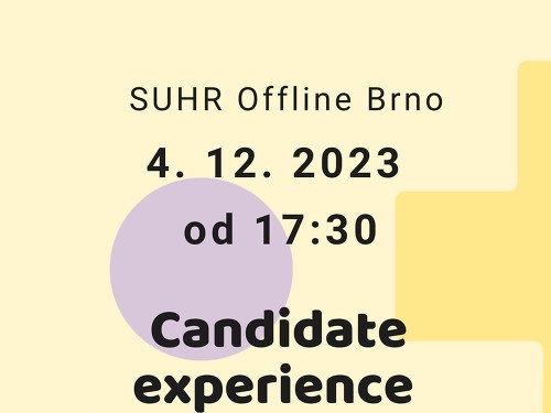 Plakát události SUHR Offline: Candidate experience při náboru ajťáků